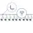 Komplettset 1-Phasen Rail L 2 x 2 Meter Weiß | incl. 9x Spot + GU10 2700K 3W Dimmbar + Abschlusskappe, Stromanschluss und L -Verbinder