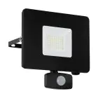 Eglo Wandleuchte Faedo 3 Aluminium Schwarz 31W 3400lm - 850 Kaltweiß | IP65 - Bewegungssensor